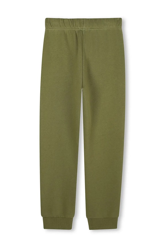 Kenzo Kids pantaloni de trening din bumbac pentru copii K61455.114.150 verde AW25