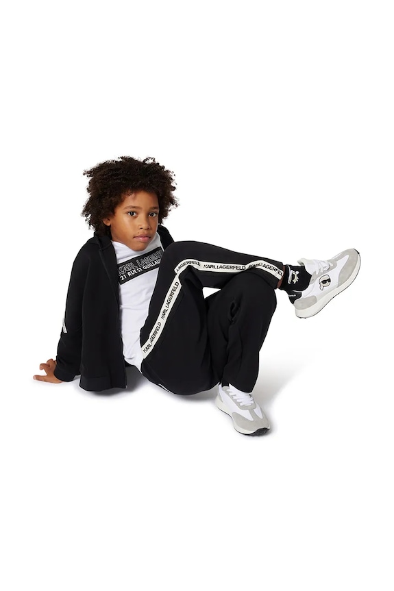 Karl Lagerfeld pantaloni de trening pentru copii Z30628.114.150 negru