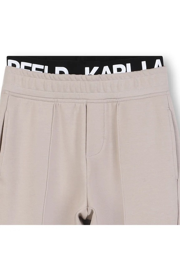 Detské tepláky Karl Lagerfeld béžová Z30633.86.108