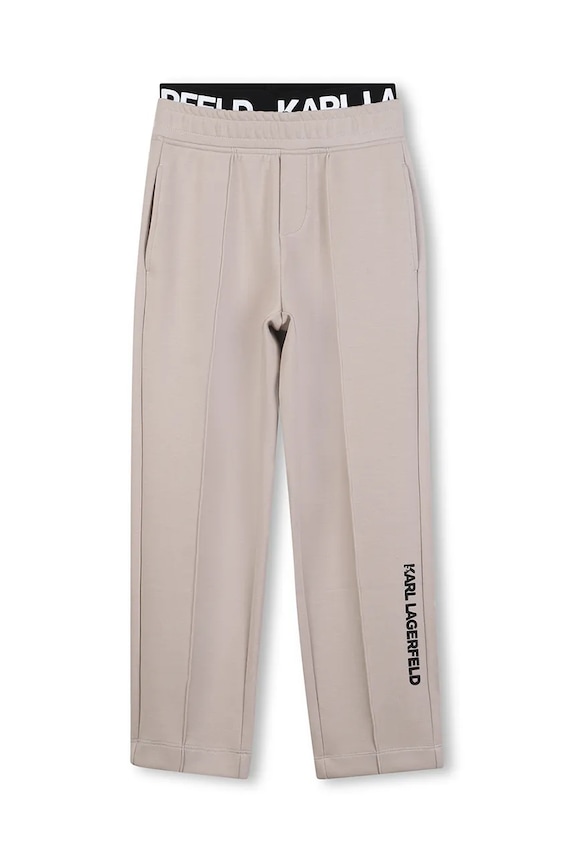 Detské tepláky Karl Lagerfeld Z30633.114.150 béžová AW25
