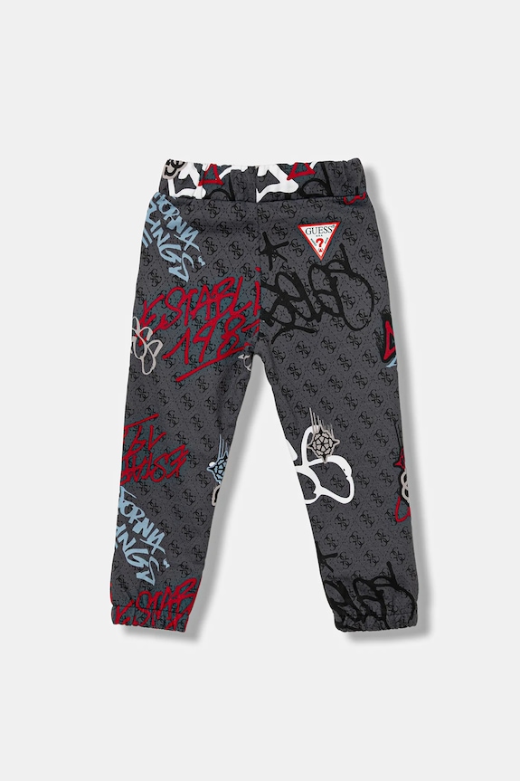 Detské bavlnené tepláky Guess N5BQ11.KAD74.9BYA sivá AW25