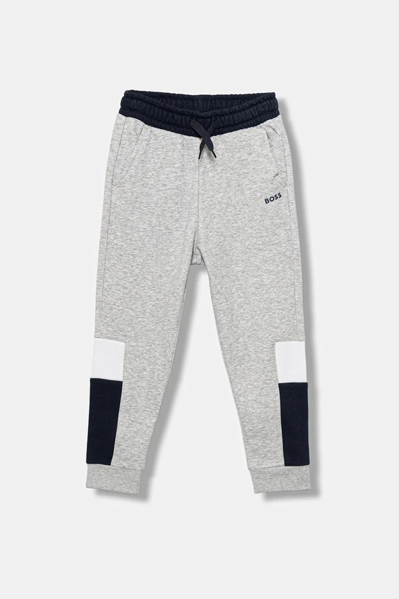 BOSS pantaloni de trening pentru copii tricotaj gri J52290.114.150