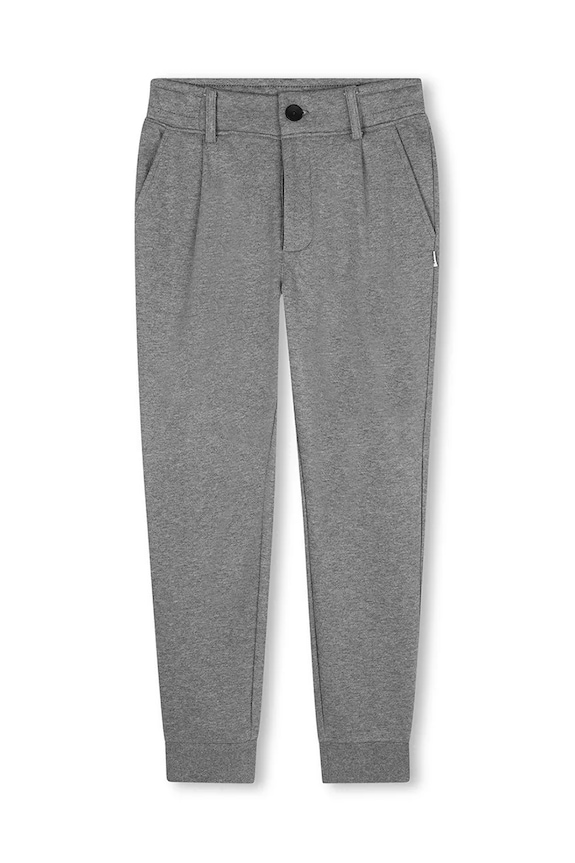 Detské tepláky BOSS J52292.162.174 sivá AW25