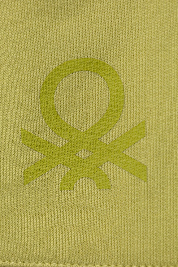 Băieți United Colors of Benetton pantaloni de trening din bumbac pentru copii 3J70GF010.P.Season.9BYA verde