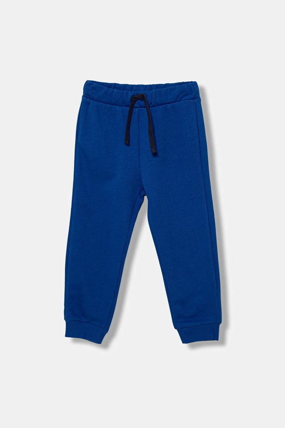 United Colors of Benetton pantaloni de trening din bumbac pentru copii bumbac albastru 3J70GF010.P.Reprop.9BYA