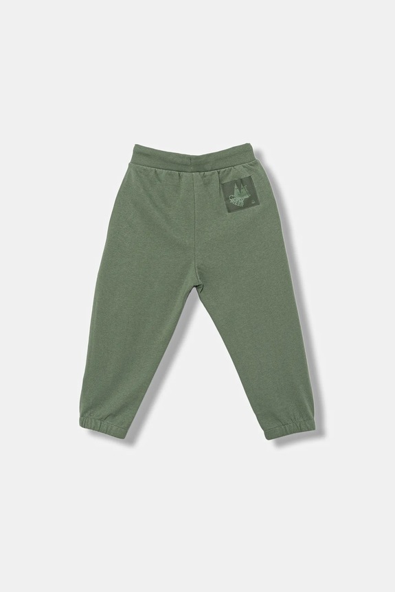 United Colors of Benetton gyerek pamut melegítőnadrág 3NBMGF053.P.seasonal zöld AW25
