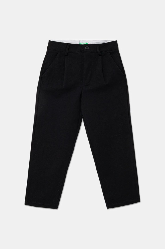 United Colors of Benetton pantaloni copii tricotaj negru 43ZGCF04W.G.seasonal