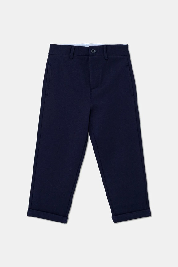 Detské nohavice United Colors of Benetton s elastanom tmavomodrá 43ZGGF02J.P.seasonal