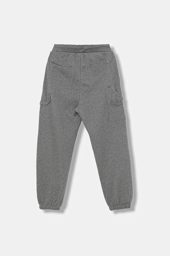 Детски памучен спортен панталон United Colors of Benetton 3J68CF06L.G.seasonal сив AW25