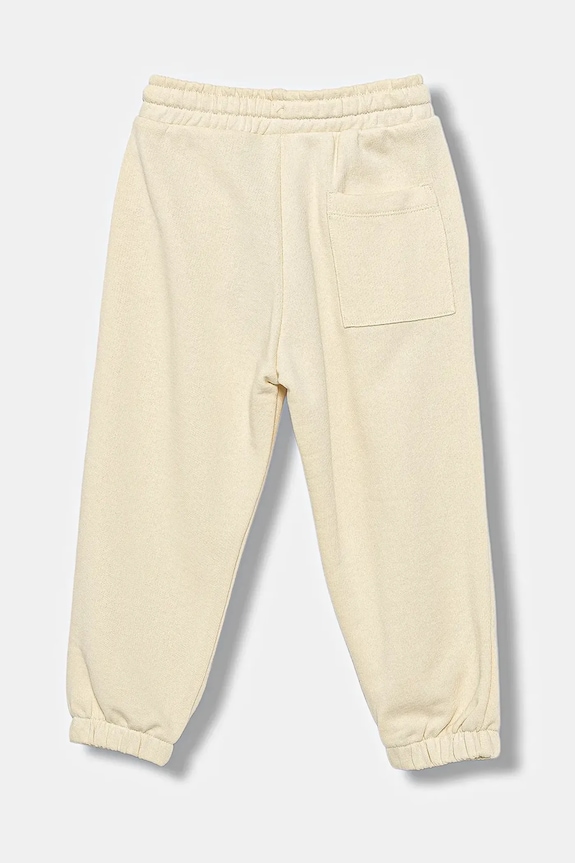 Дитячі бавовняні штани United Colors of Benetton 3J68GF04Z.P.seasonal бежевий AW25