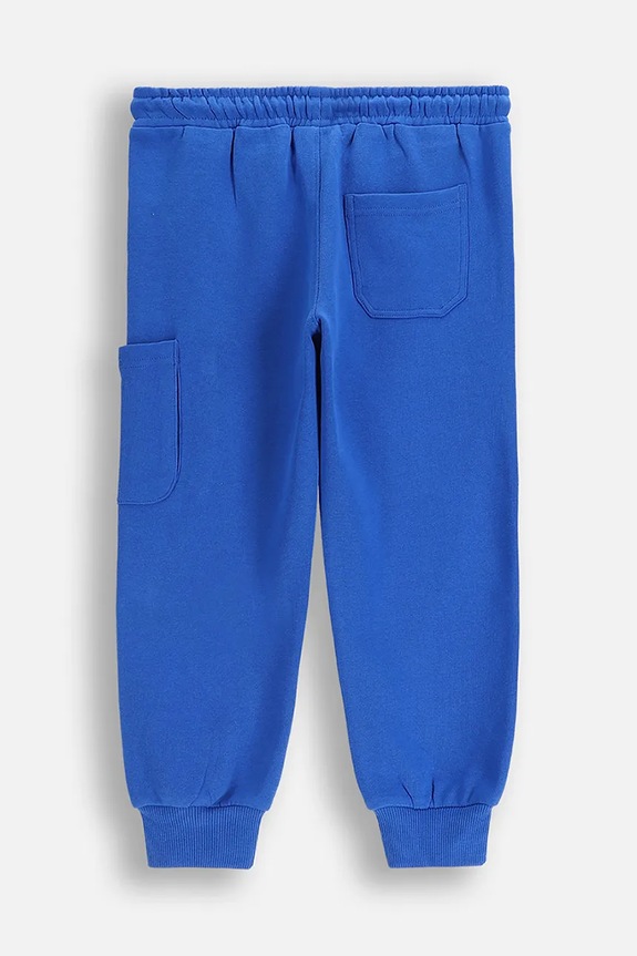 Coccodrillo pantaloni de trening din bumbac pentru copii CITY BUILDER BOY KIDS ZC5120201CBK albastru AW25