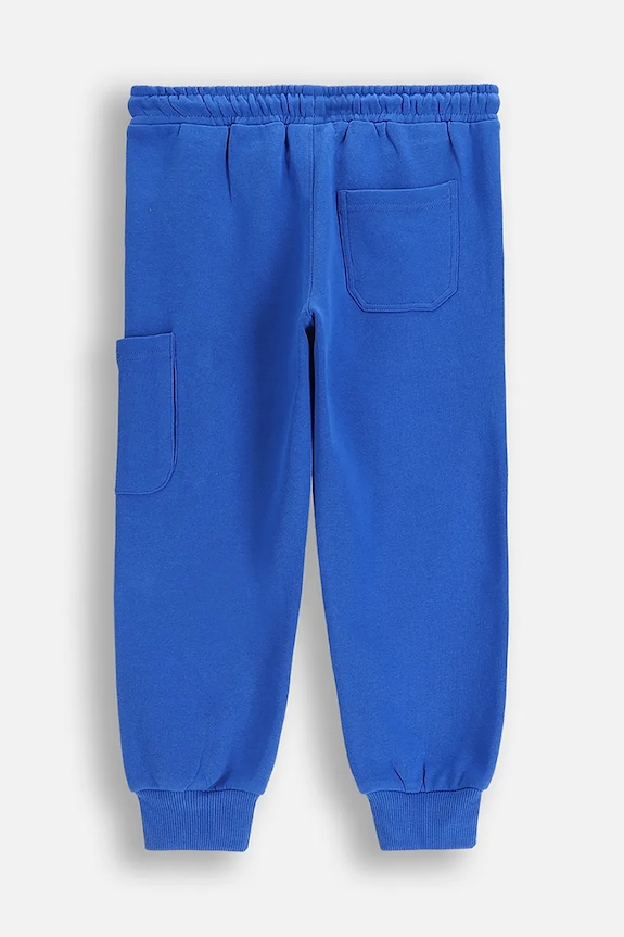 Coccodrillo pantaloni de trening din bumbac pentru copii CITY BUILDER BOY KIDS ZC5120201CBK albastru AW25