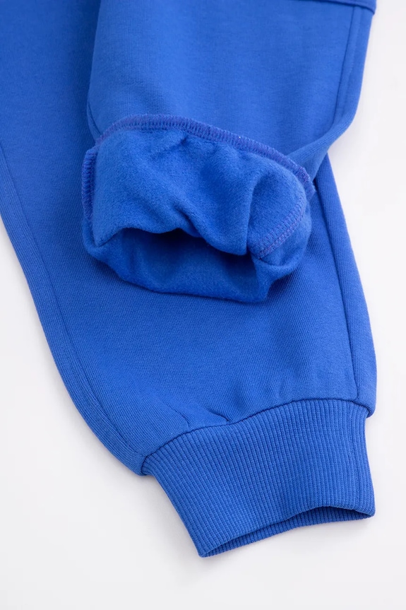 Coccodrillo pantaloni de trening din bumbac pentru copii CITY BUILDER BOY KIDS albastru ZC5120201CBK