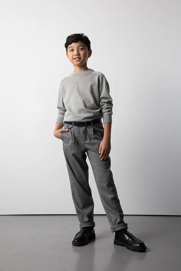 Coccodrillo pantaloni per bambini tessuto grigio ZC5120102EJB