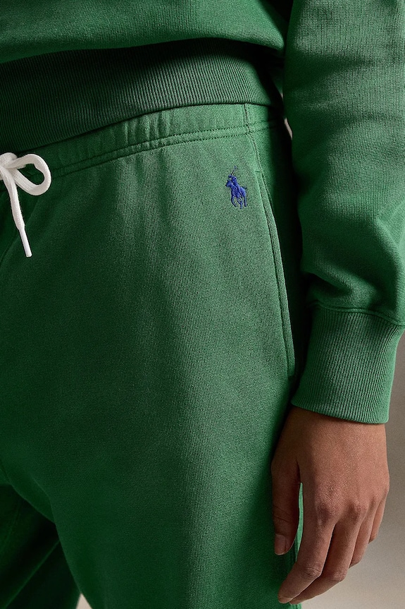 Polo Ralph Lauren spodnie dresowe z bawełną damskie zielony 211971694