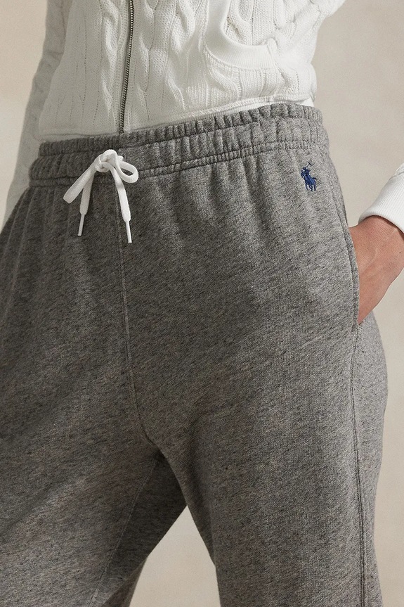 Polo Ralph Lauren tepláky dámské s bavlnou šedá 211971694