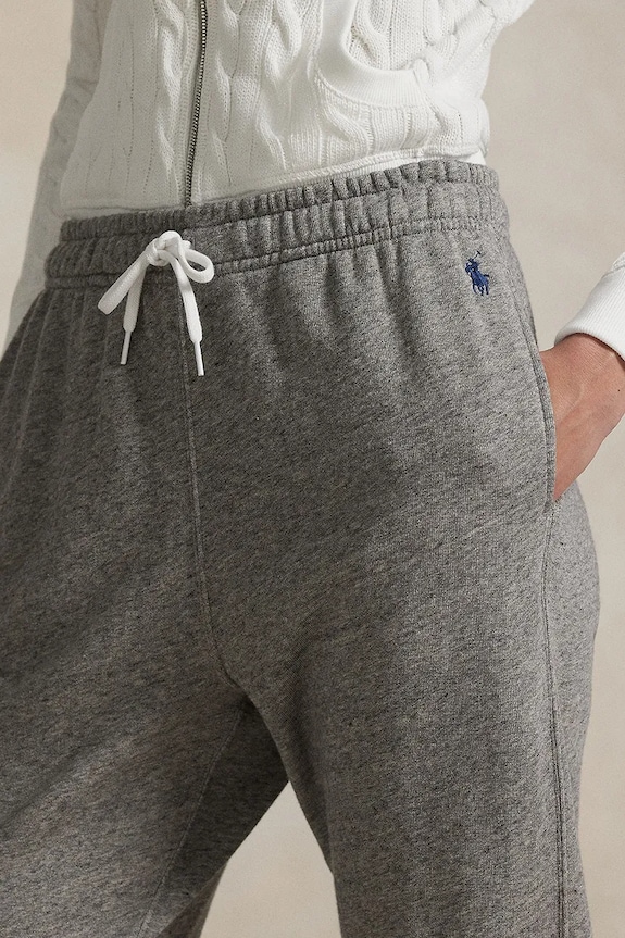 Polo Ralph Lauren tepláky dámské s bavlnou šedá 211971694