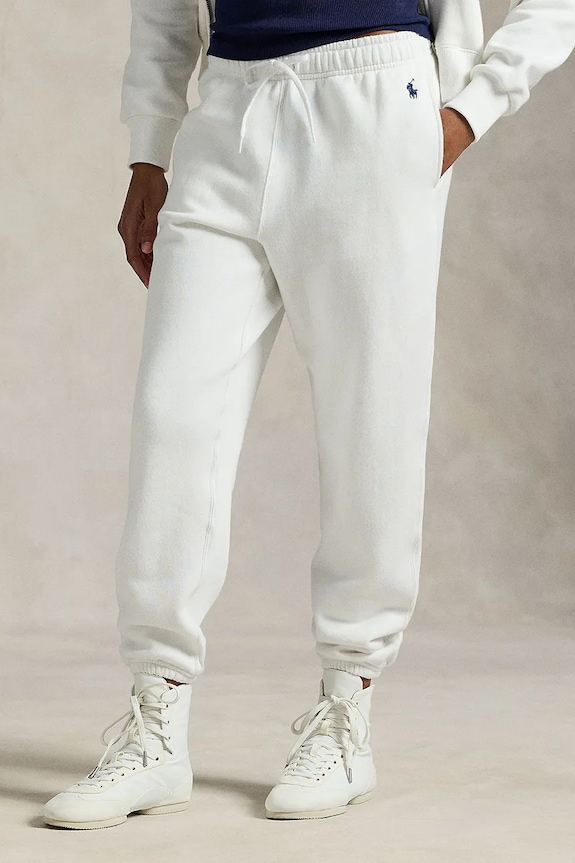 Polo Ralph Lauren spodnie dresowe damskie dzianina biały 211971700