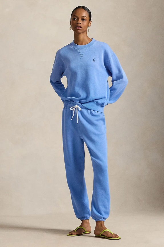 Odzież Polo Ralph Lauren spodnie dresowe damskie 211971700 niebieski