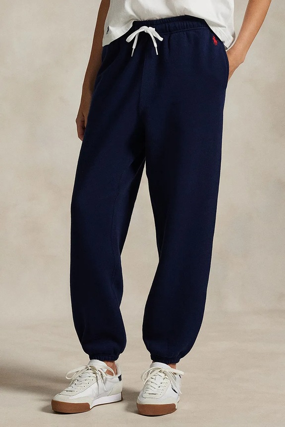Polo Ralph Lauren spodnie dresowe damskie dzianina granatowy 211971700