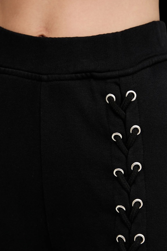 Rotate pantaloni de trening din bumbac negru 114389100