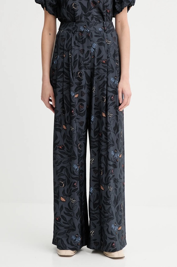 Παντελόνι MUNTHE FAICUS ψηλή σκούρο μπλε 253140225320