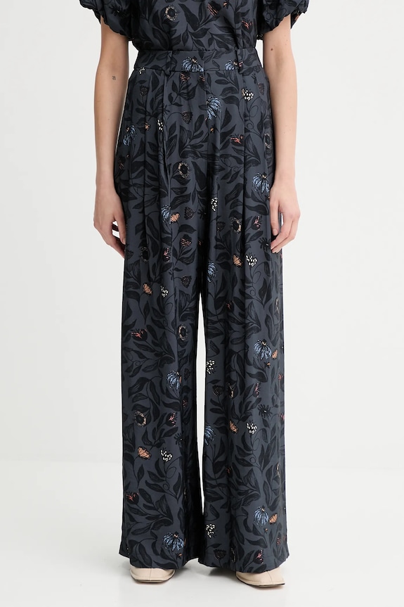 Παντελόνι MUNTHE FAICUS ψηλή σκούρο μπλε 253140225320