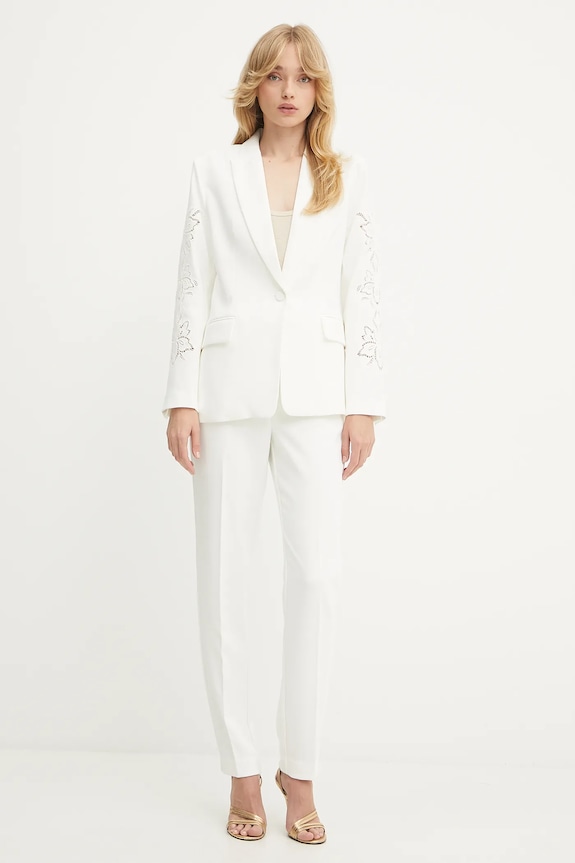 Morgan pantaloni PVAPLO bianco SS25