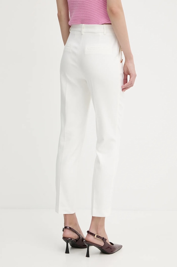 Ρούχα Morgan Παντελόνι slim fit γυναικείο 251.PKY.F λευκό