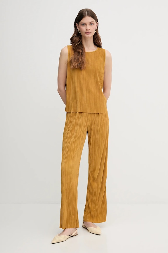 Calvin Klein pantaloni de loungewear de damă LV044A200G galben SS26