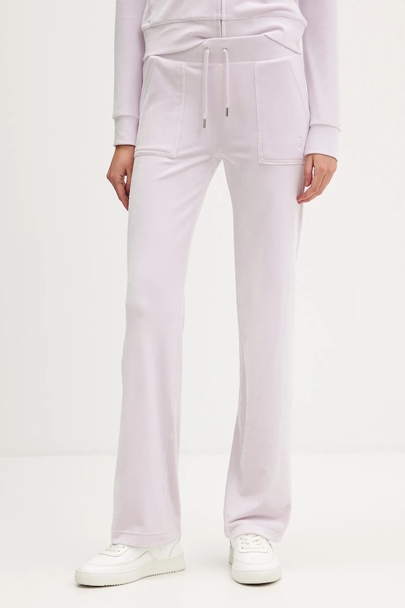 Juicy Couture pantaloni de trening DEL RAY POCKETED PANT violet JCAP180