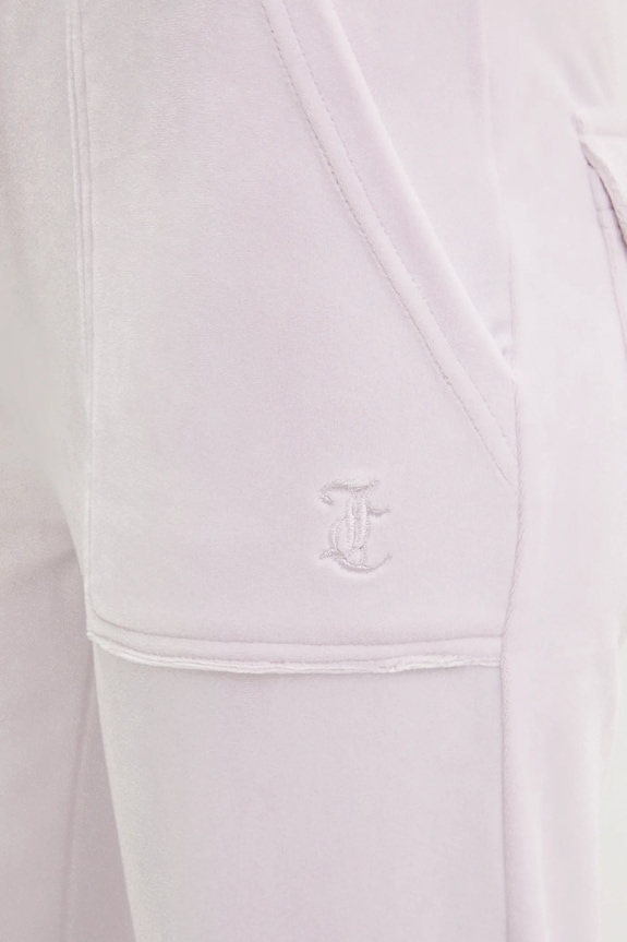Juicy Couture pantaloni de trening DEL RAY POCKETED PANT violet JCAP180