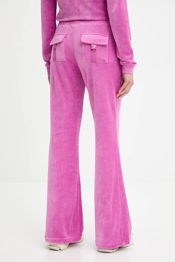 Oblečenie Velúrové tepláky Juicy Couture CAISA LOW RISE PANT JCSEBJ008G ružová