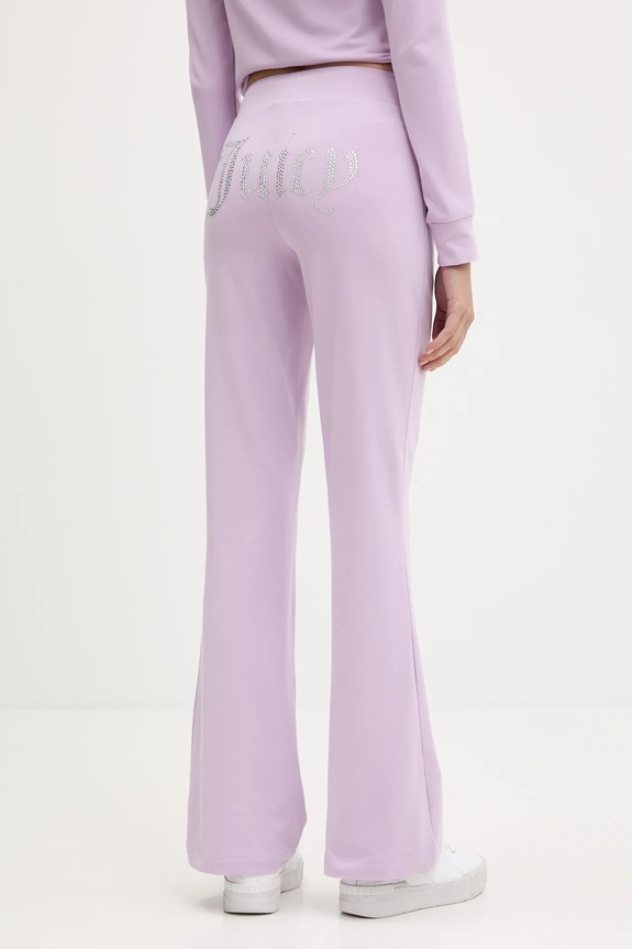 Odzież Juicy Couture spodnie dresowe JERSEY APOLLO PANT JCWBJ125311 fioletowy