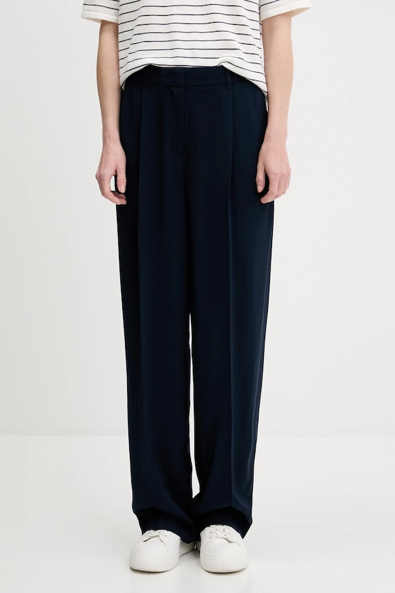 Nohavice Tommy Hilfiger látka tmavomodrá WW0WW46749