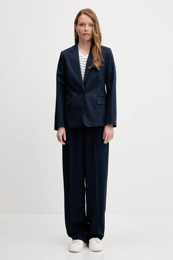 Nohavice Tommy Hilfiger WW0WW46749 tmavomodrá AW25