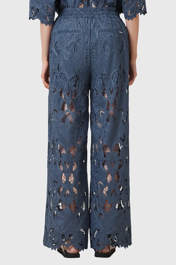 Kalhoty AllSaints CHARLI W080TC modrá