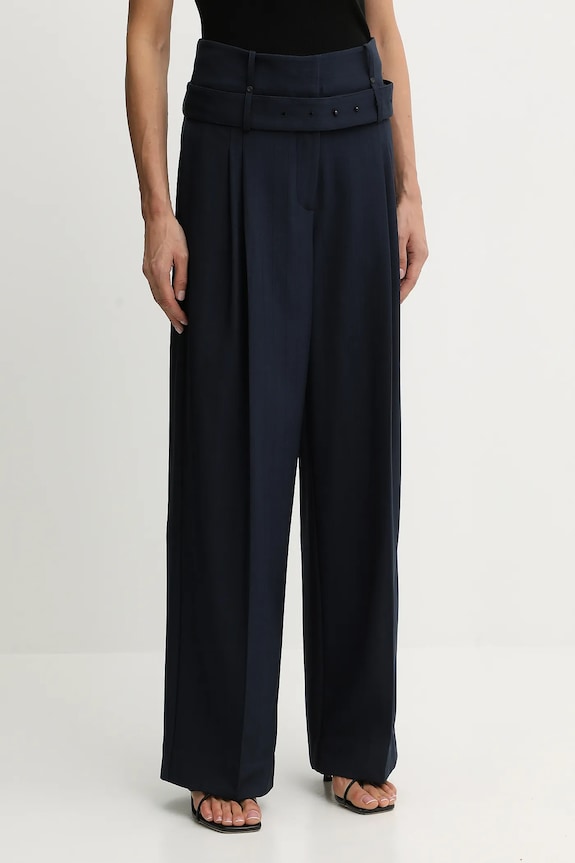 Stine Goya pantaloni 0 cu modele bleumarin SG.AW25.P113.2435