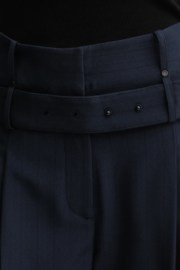 Stine Goya pantaloni 0 bleumarin SG.AW25.P113.2435