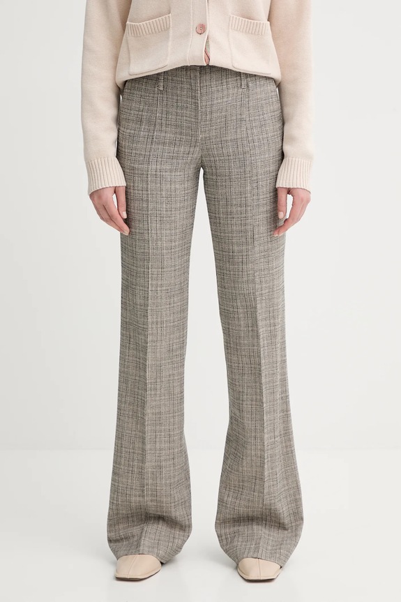 PS Paul Smith pantaloni cu lână drept bej W2R.358T.T31313