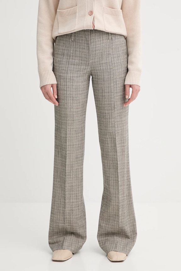 PS Paul Smith pantaloni cu lână drept bej W2R.358T.T31313