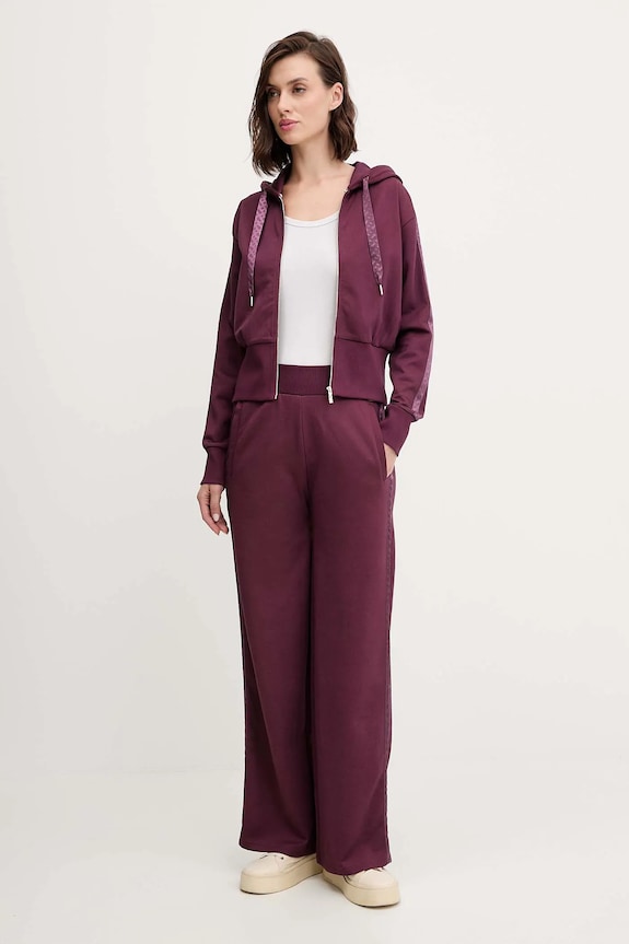 Nohavice BOSS B Texture_Pants 50545655 fialová AW25