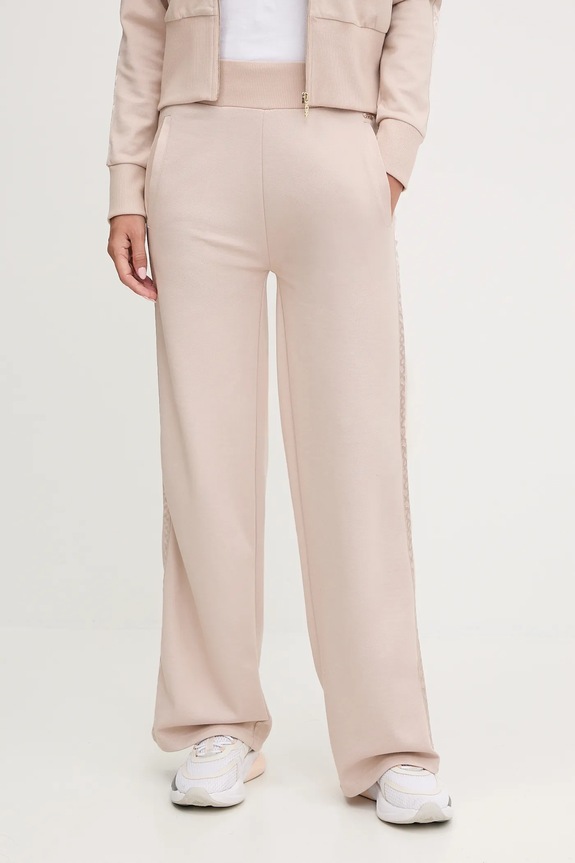 BOSS pantaloni de lounge B Texture_Pants tricotaj bej 50545655