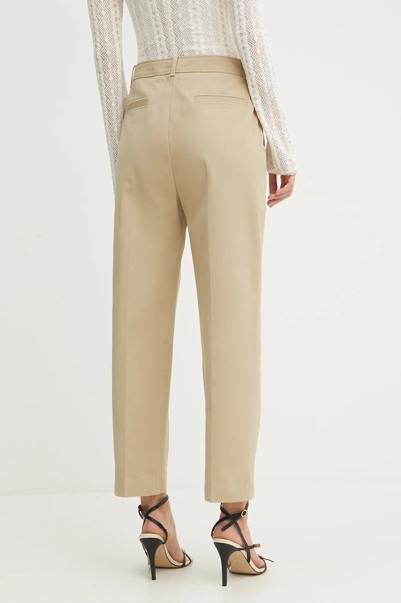 Ρούχα Βαμβακερό παντελόνι BOSS Dalessandra 50547650 μπεζ