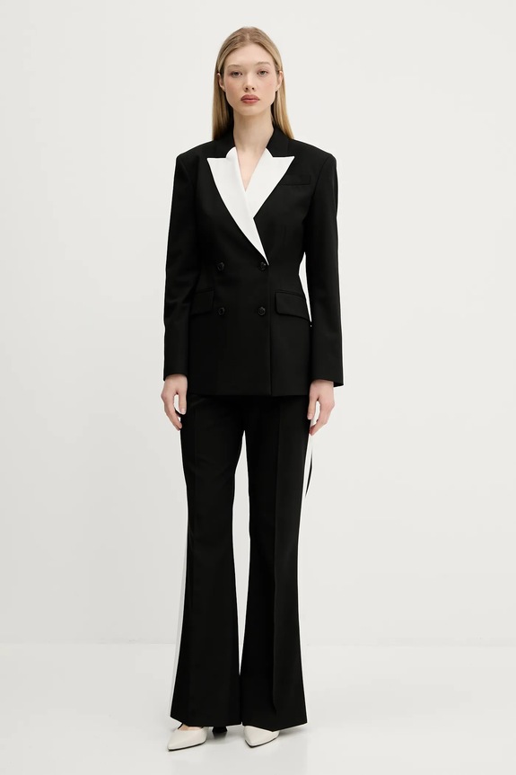 Nohavice HUGO Hizana 50544753 čierna AW25