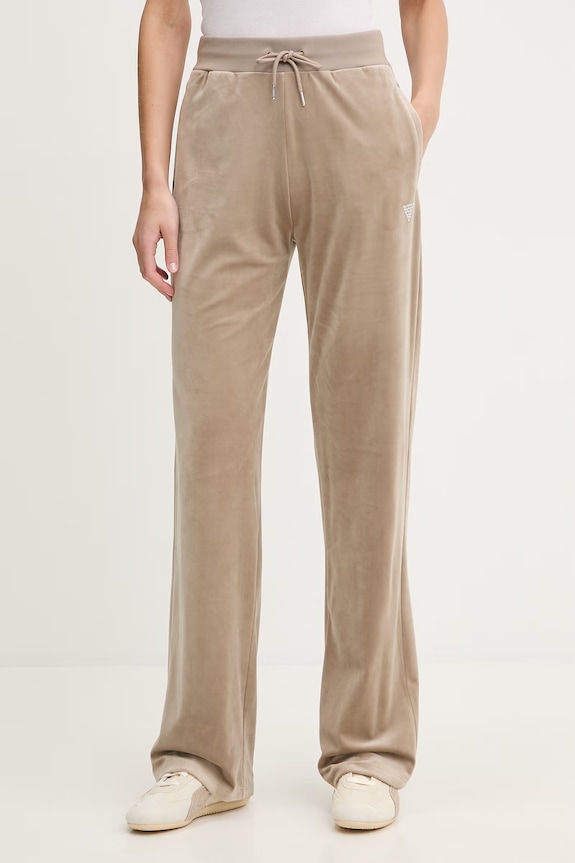 Guess pantaloni tuta COUTURE beige V3BB26.K0232