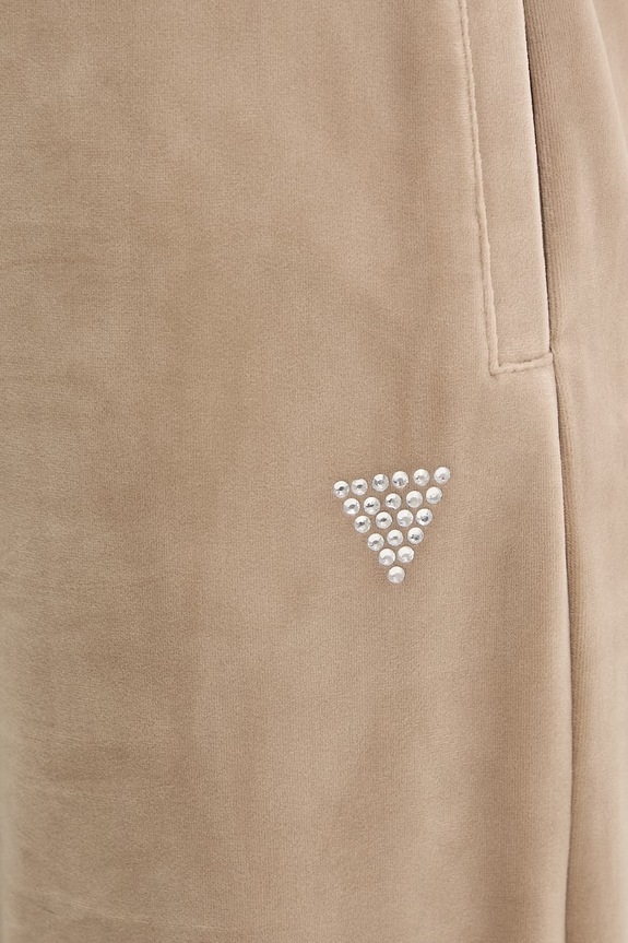 Guess pantaloni tuta COUTURE beige V3BB26.K0232