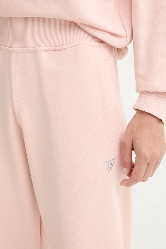 Βαμβακερό παντελόνι Guess PRIMULA πορτοκαλί V5YB17.KCRP0