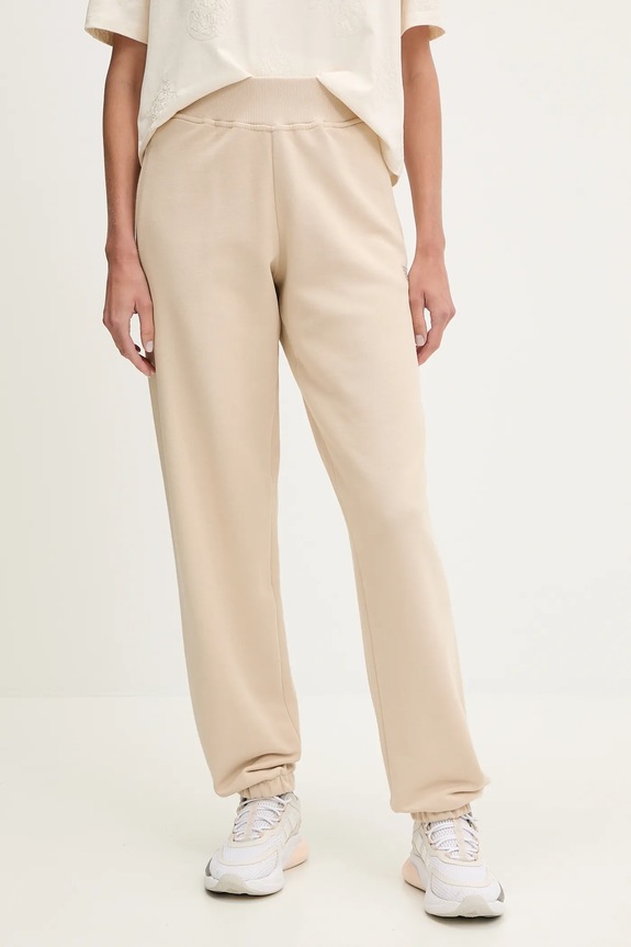 Βαμβακερό παντελόνι Guess PRIMULA βαμβάκι μπεζ V5YB17.KCRP0