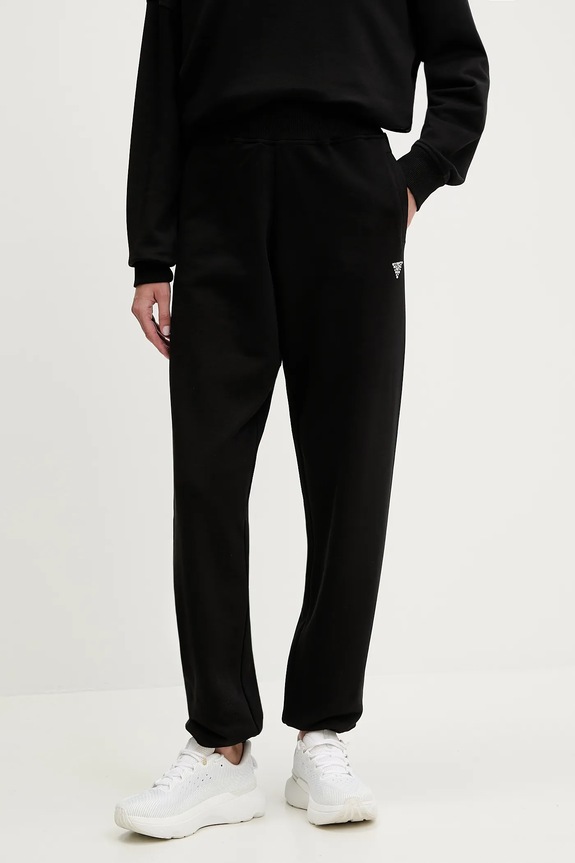 Βαμβακερό παντελόνι Guess PRIMULA βαμβάκι μαύρο V5YB17.KCRP0